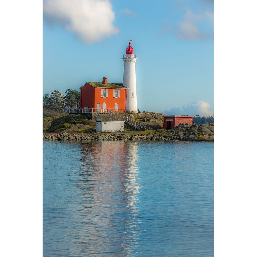 Lighthouse Reflection Poster Print by Tim Oldford-VARPDXO341D Image 1