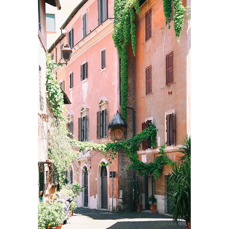 Pink Buildings in Rome Poster Print - Carina Okula-VARPDXO445D Image 1