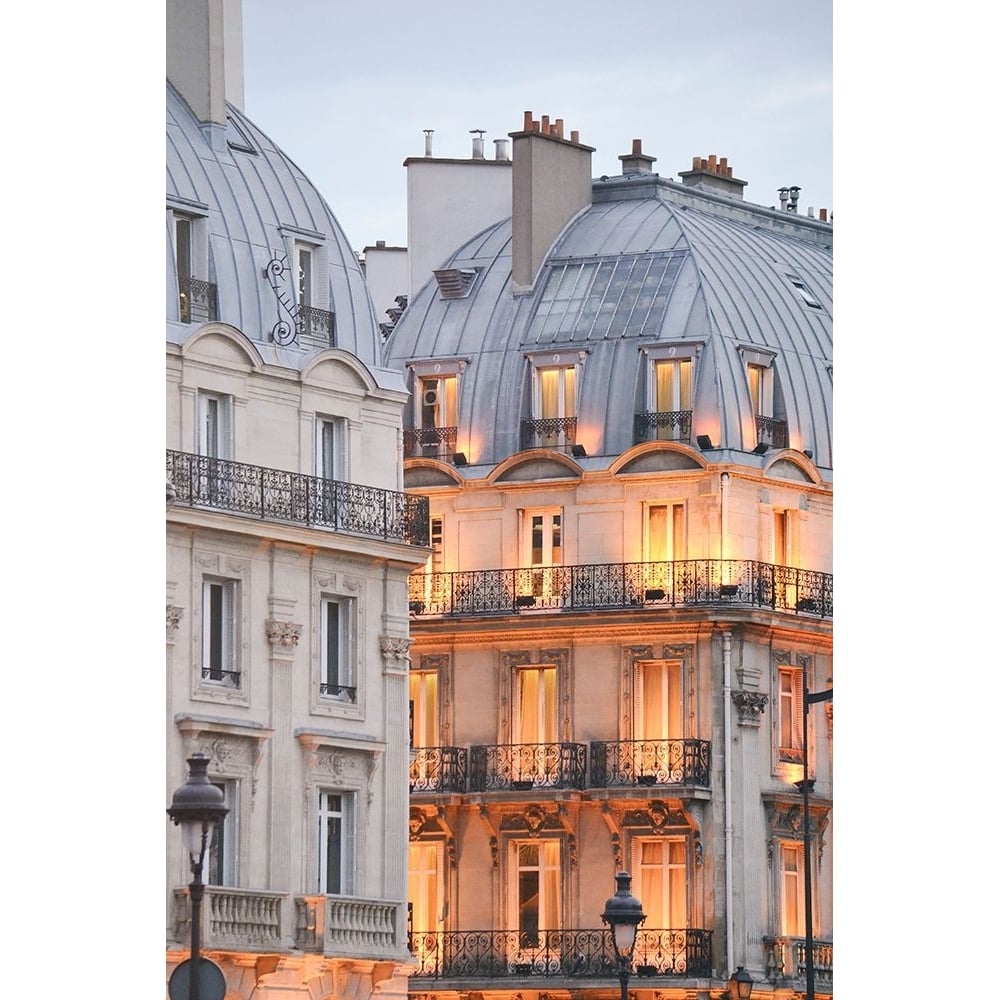 Golden Glow in The City of Light Poster Print - Carina Okula-VARPDXO451D Image 1