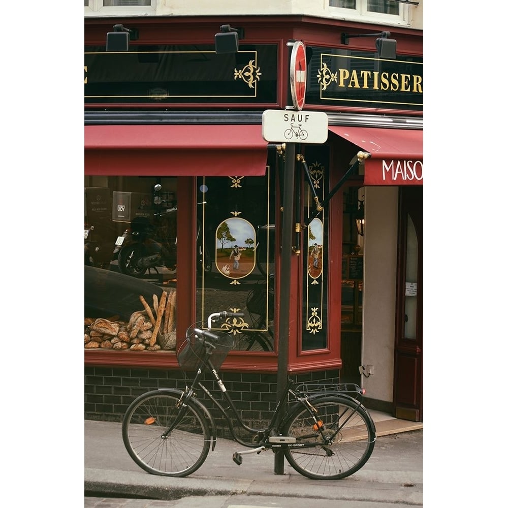 Baguettes and a Bike Poster Print - Carina Okula-VARPDXO436D Image 1