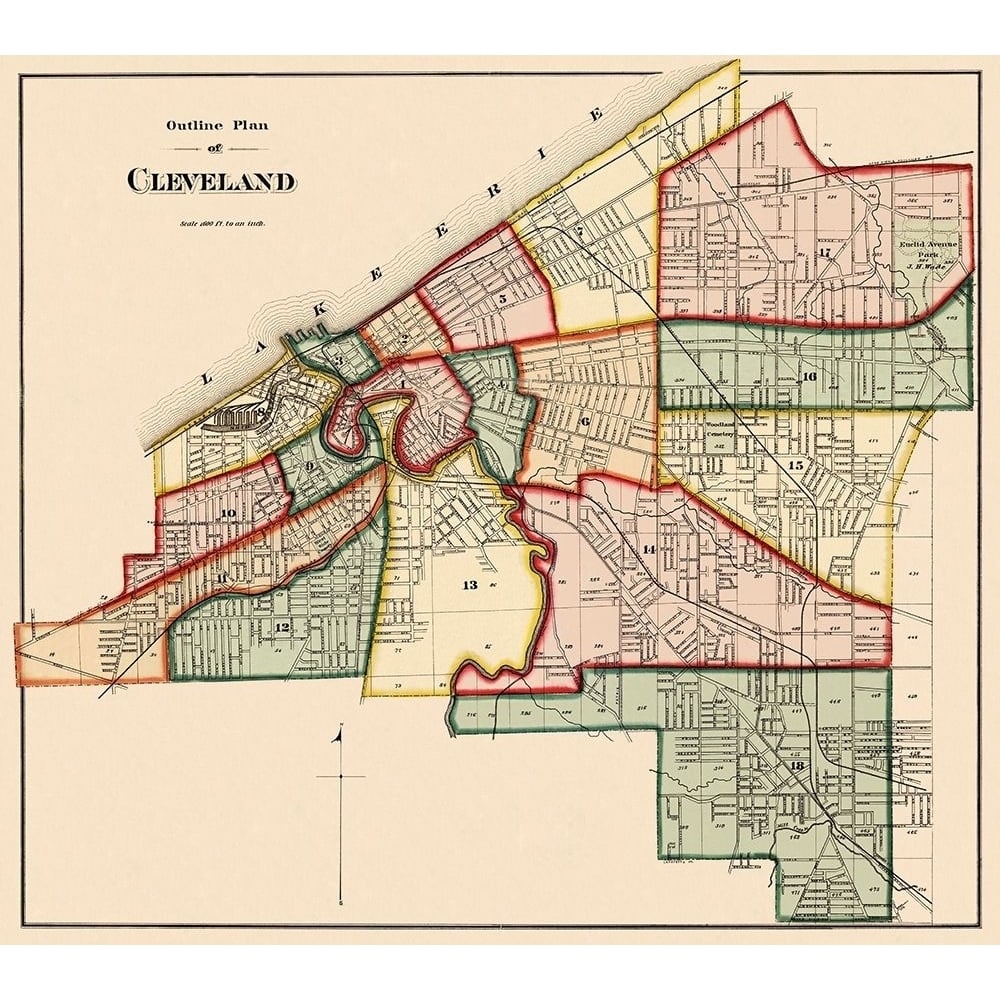 Cleveland Ohio Index - Titus 1874 by Titus-VARPDXOHCL0003 Image 1