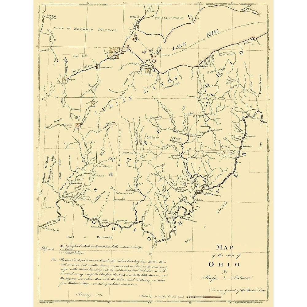 Ohio - Putnam 1804 Poster Print by Putnam Putnam-VARPDXOHZZ0001 Image 1