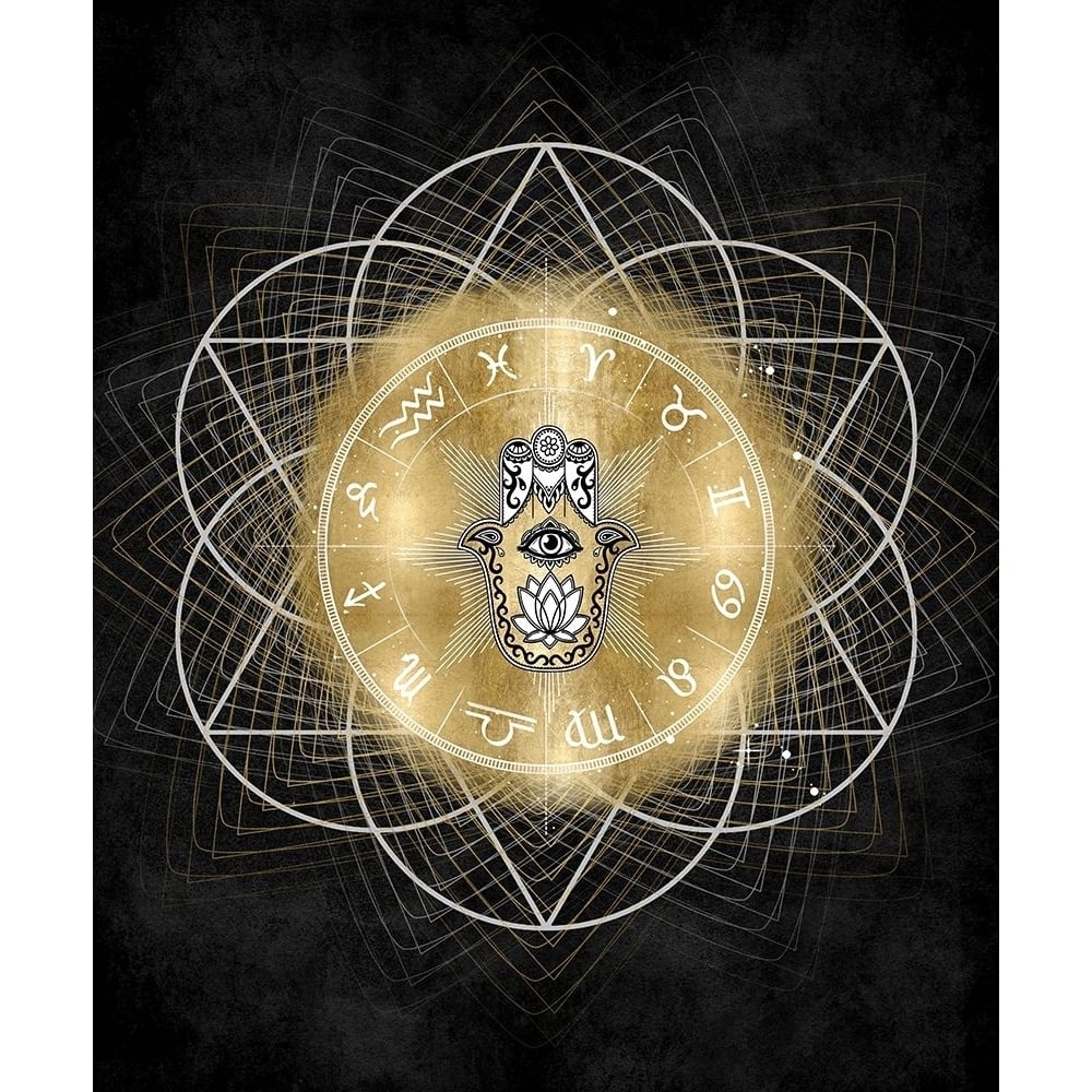 Hamsa Hand with Zodiac Signs by Oliver Jeffries-VARPDXOJ117629 Image 1