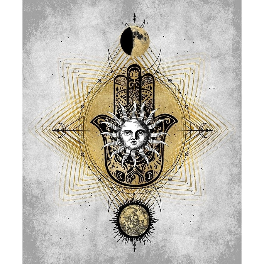 Hamsa Hand with Sun by Oliver Jeffries-VARPDXOJ117633 Image 1