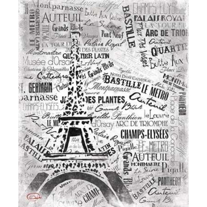 Eiffel NO PARIS Poster Print by OnRei-VARPDXONRC001C3 Image 1