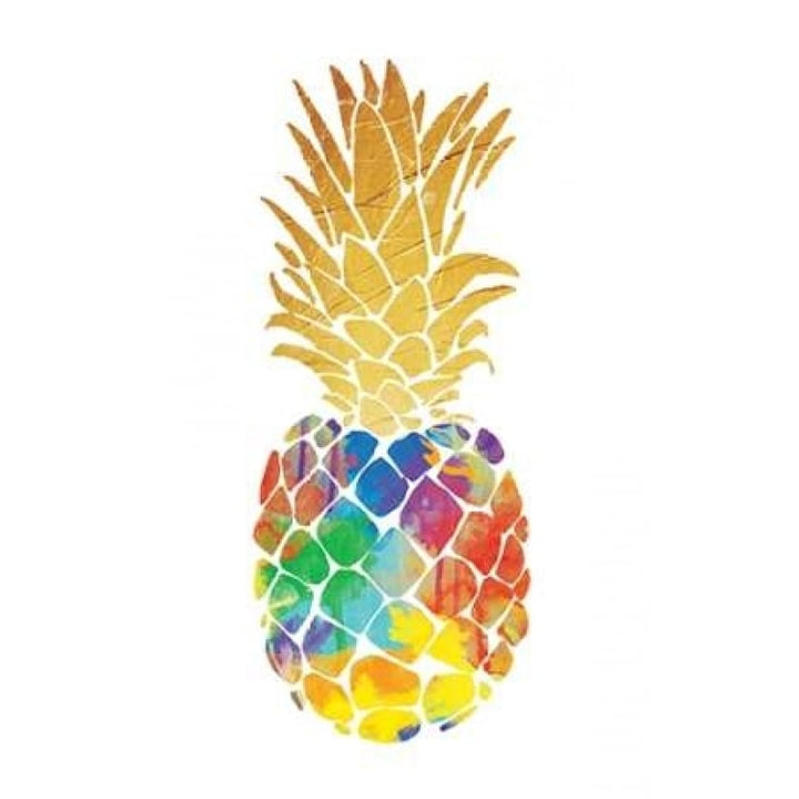 Gold Leaf Pineapple Mate Poster Print by OnRei OnRei-VARPDXONRC113B Image 1