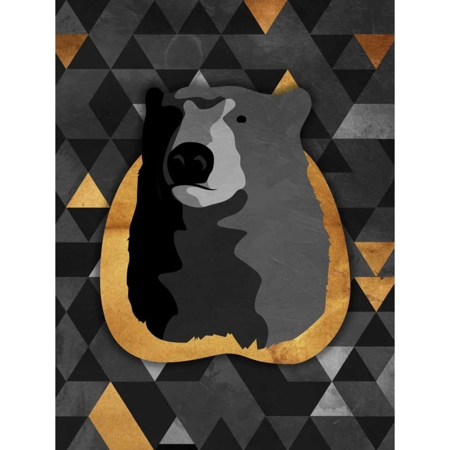 Dark Gold Triangular Bear Poster Print by OnRei OnRei-VARPDXONRC139A2 Image 1