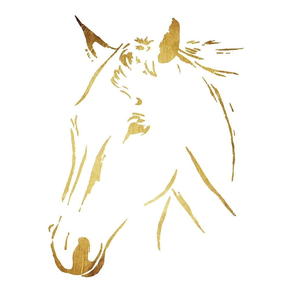 Gold Horse Poster Print by OnRei OnRei-VARPDXONRC158A Image 2