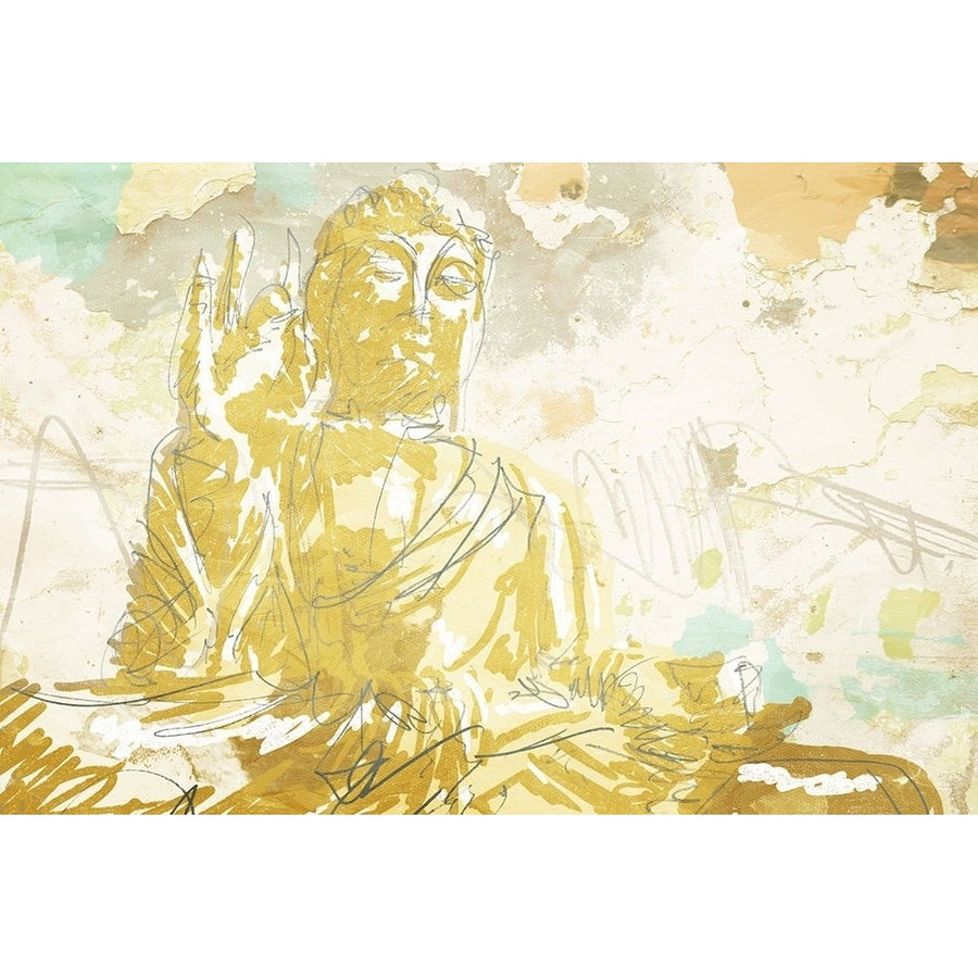 Meditate Gold Poster Print by OnRei OnRei-VARPDXONRC191A Image 1