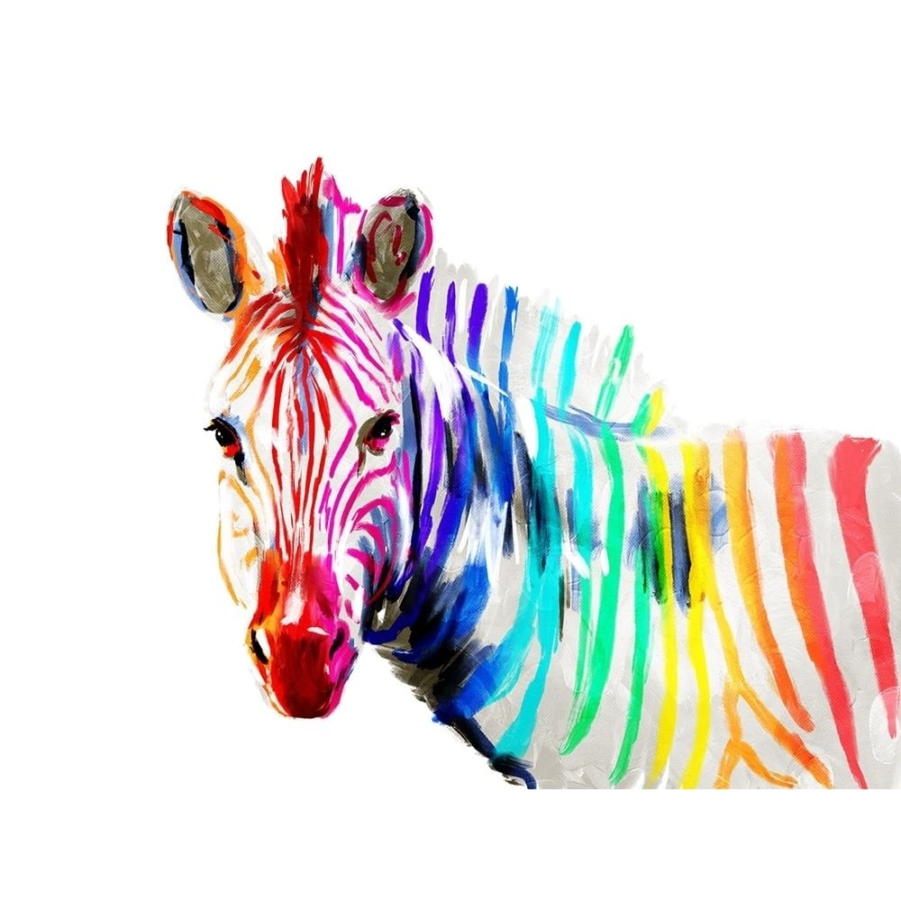 Coloful Zebra Poster Print by OnRei OnRei-VARPDXONRC284B Image 1