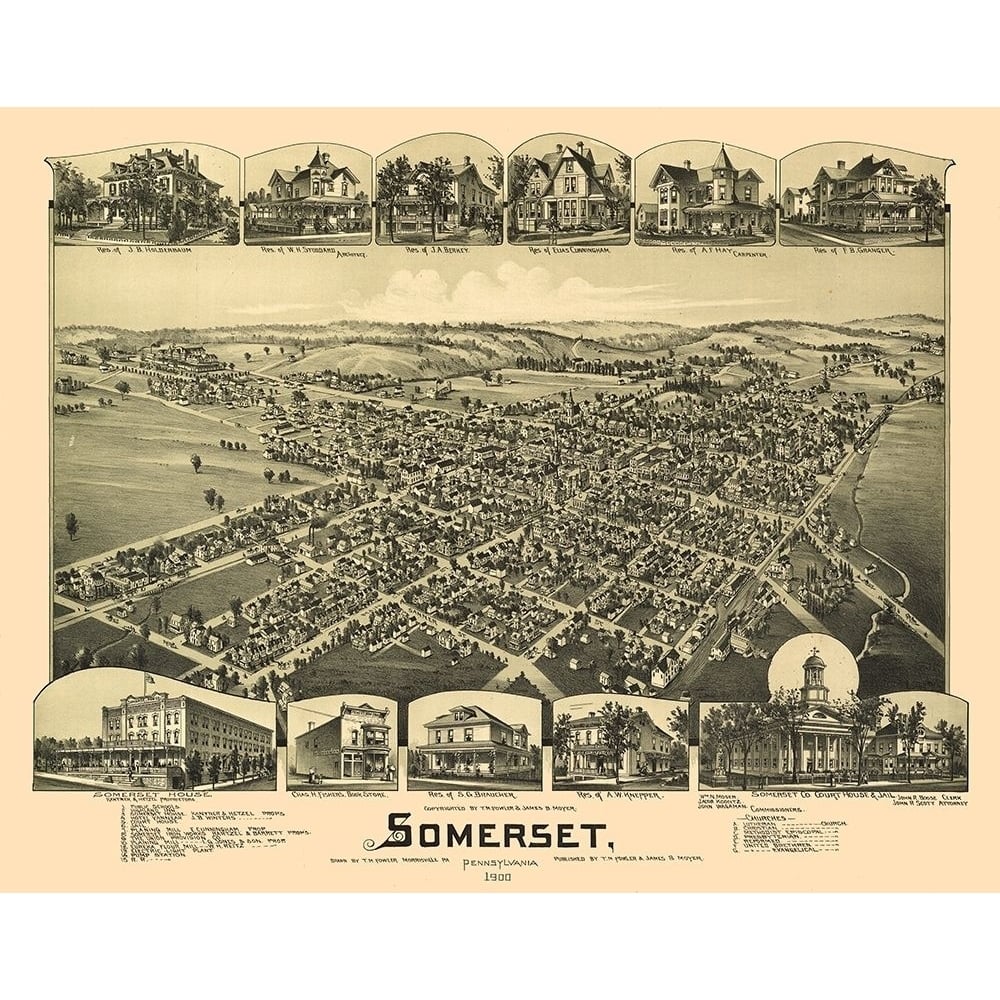 Somerset Pennsylvania - Fowler 1900 by Fowler-VARPDXPASO0004 Image 1