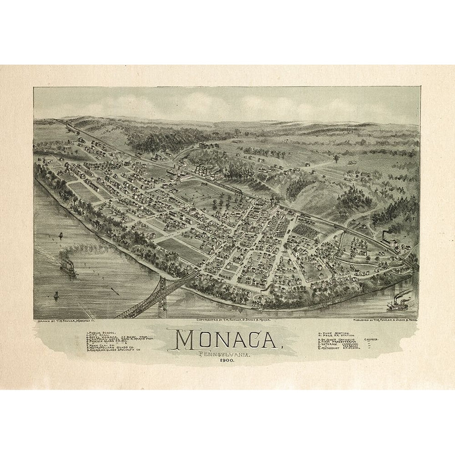 Monaca Pennsylvania - Fowler 1900 by Fowler-VARPDXPAMO0003 Image 1