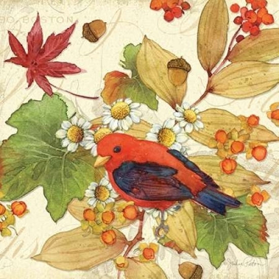 Flora and Tanager II Poster Print by Julie Paton-VARPDXPAT167 Image 1