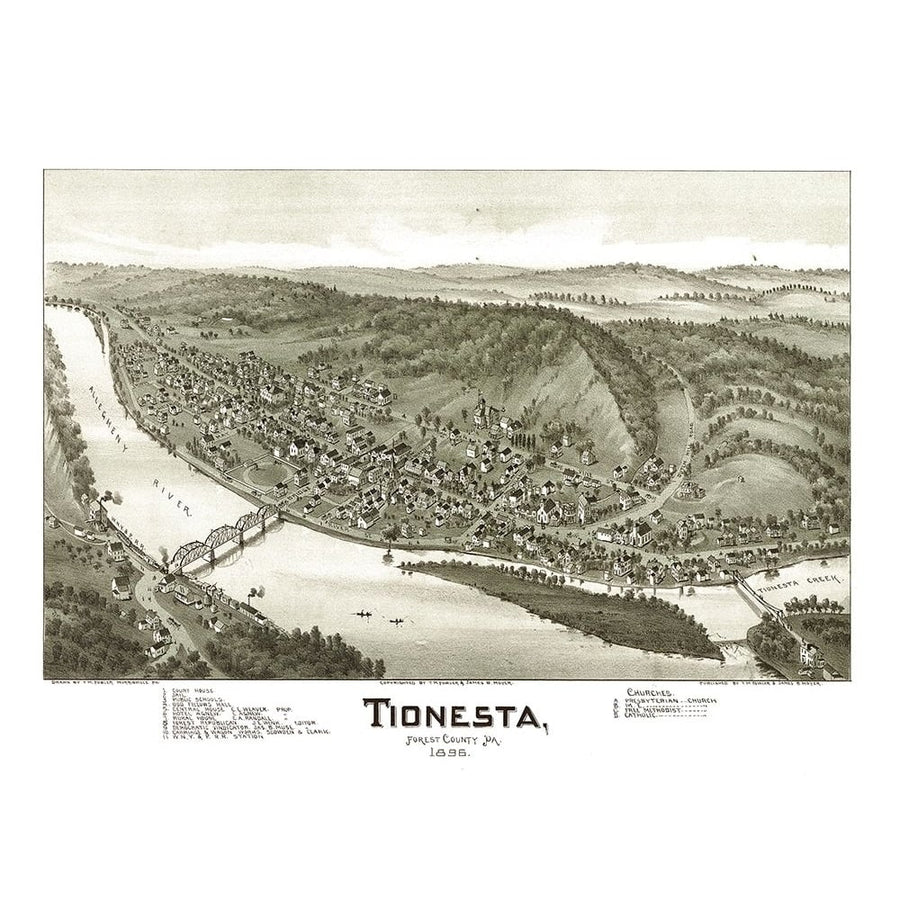 Tionesta Pennsylvania - Fowler 1896 by Fowler-VARPDXPATI0004 Image 1