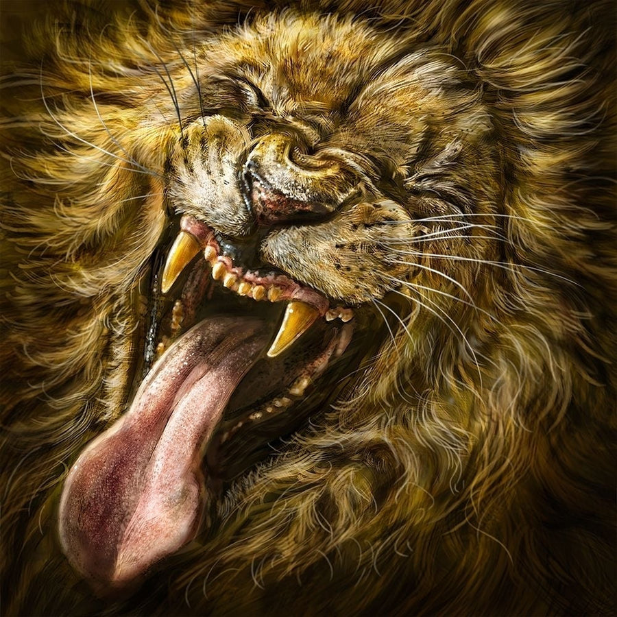 LaughingLion Poster Print - Patrick LaMontagne-VARPDXPATLAM225726 Image 1