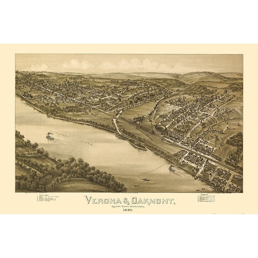 Verona Oakmont Pennsylvania - Fowler 1896 by Fowler-VARPDXPAVE0004 Image 1