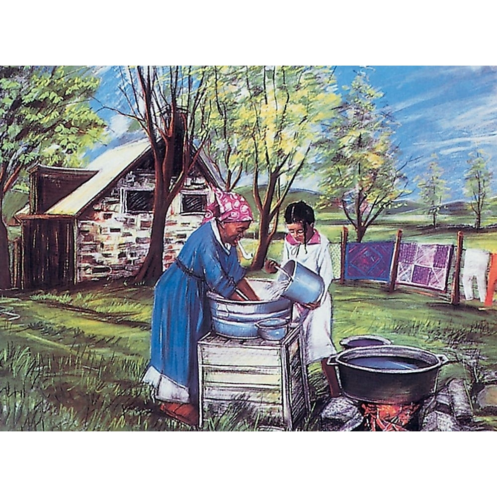 Laundry Day Poster Print by Unknown Unknown-VARPDXPD100207 Image 1