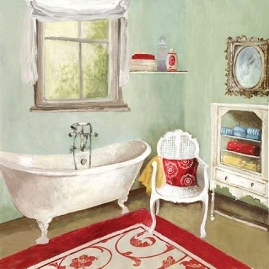 Tranquil Bath I - Mini Poster Print by Allison Pearce-VARPDXPEA91M Image 1