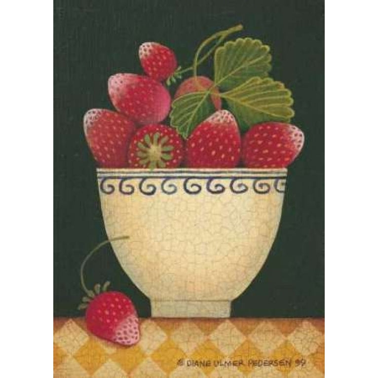 Cup O Strawberries Poster Print by Diane Pedersen-VARPDXPED065 Image 1