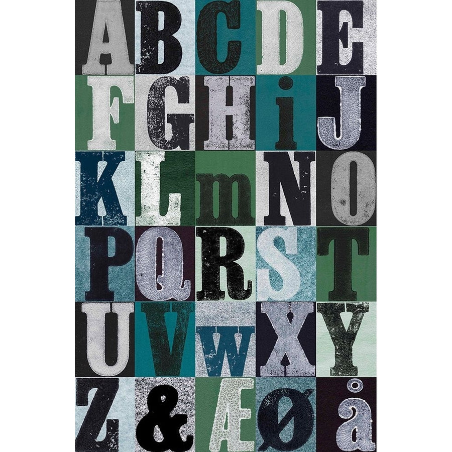 Alphabet Green Poster Print - Pernille Folcarelli-VARPDXPF32 Image 1