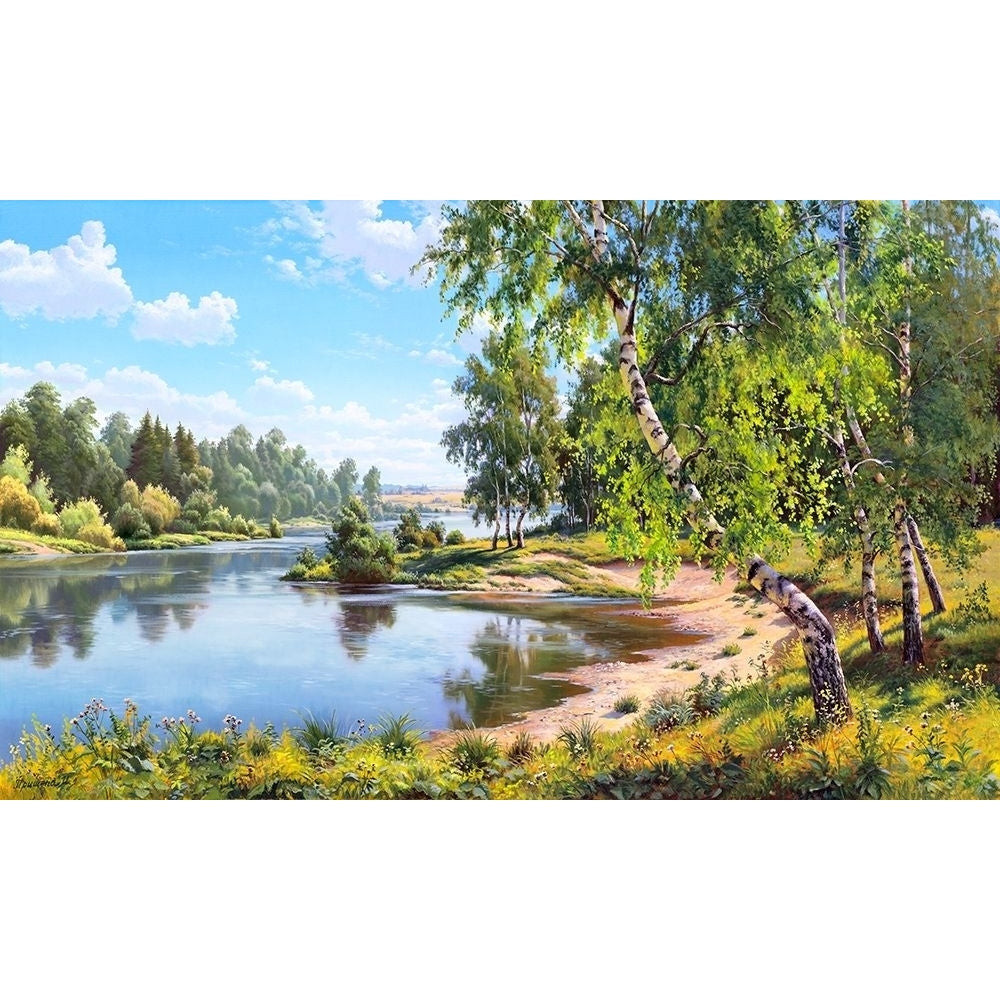 Birches near the river Poster Print by Igor Prishchepa-VARPDXPI9 Image 1