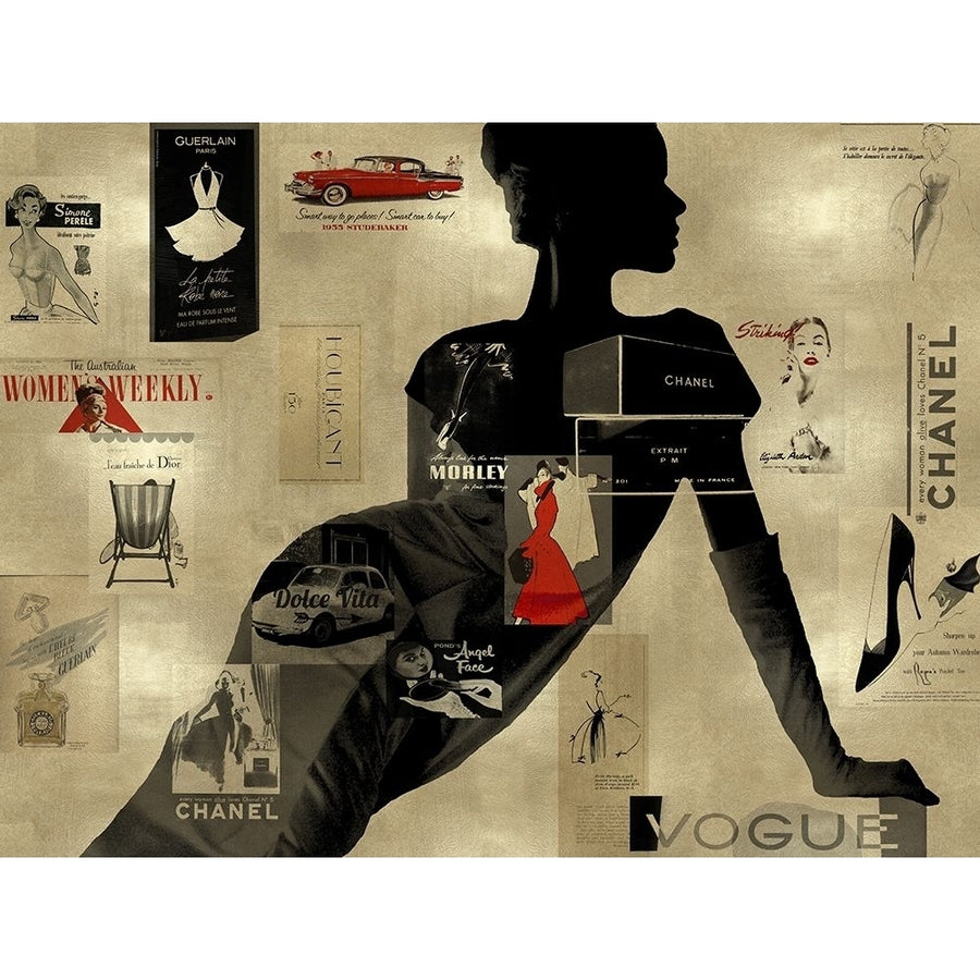 High Fashion on Gold I Poster Print by Amanda Pearson-VARPDXPN114520 Image 1