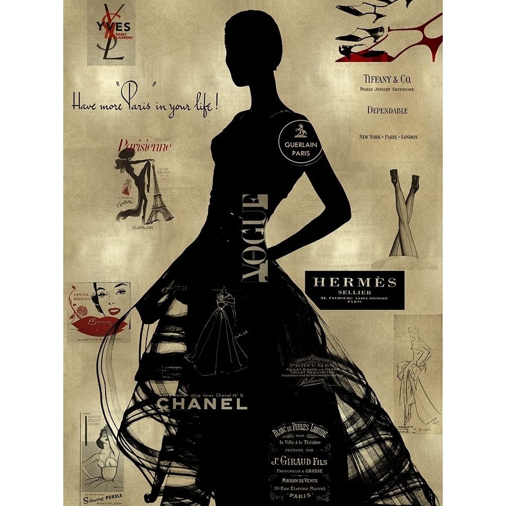 High Fashion on Gold III Poster Print by Amanda Pearson-VARPDXPN114522 Image 1