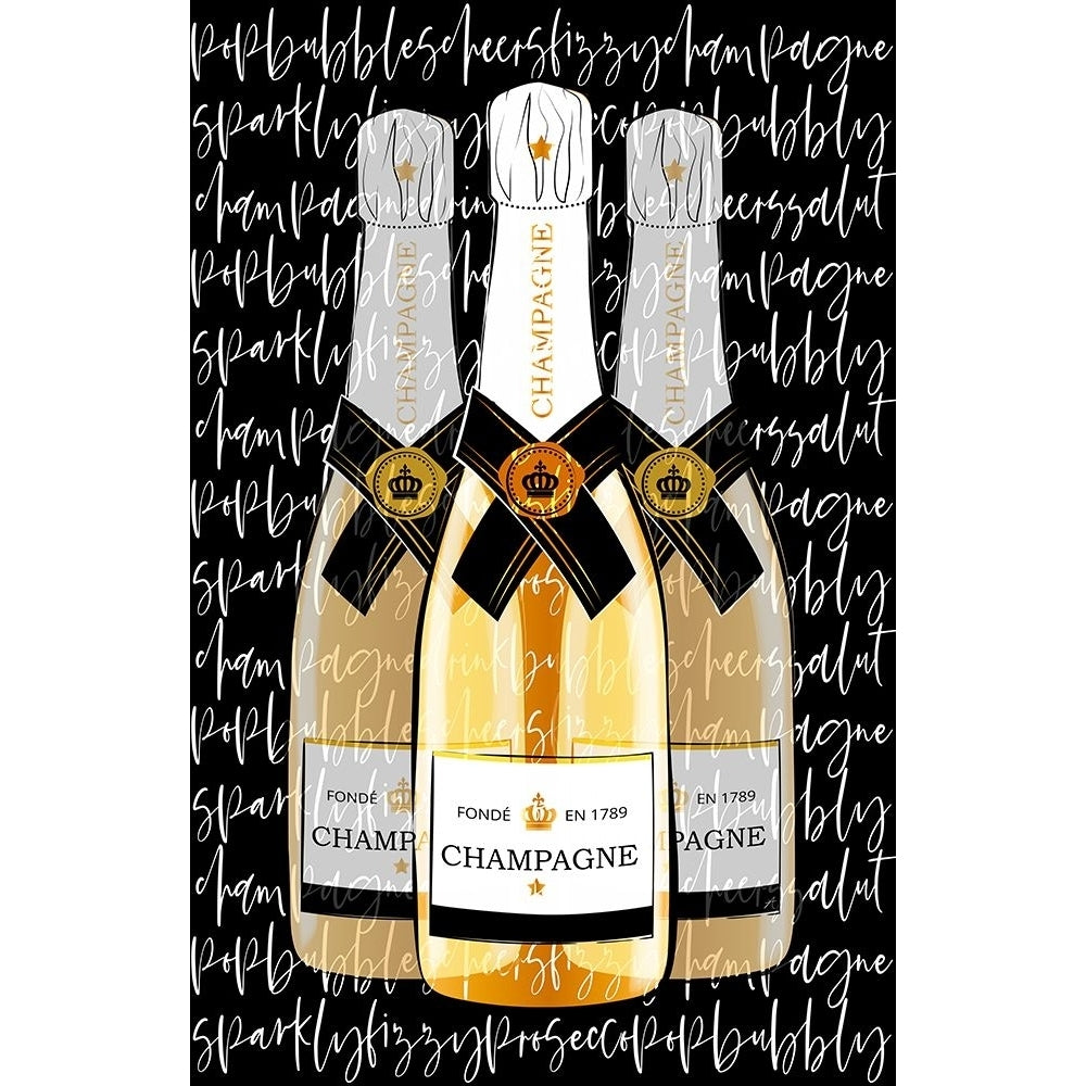 Black Champagne Poster Print - Aesthete-VARPDXPOD422 Image 1