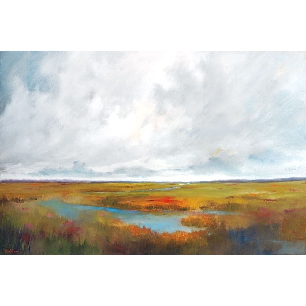 Sunset Over The Marsh Poster Print by Victoria Jackson-VARPDXPOD60286 Image 1