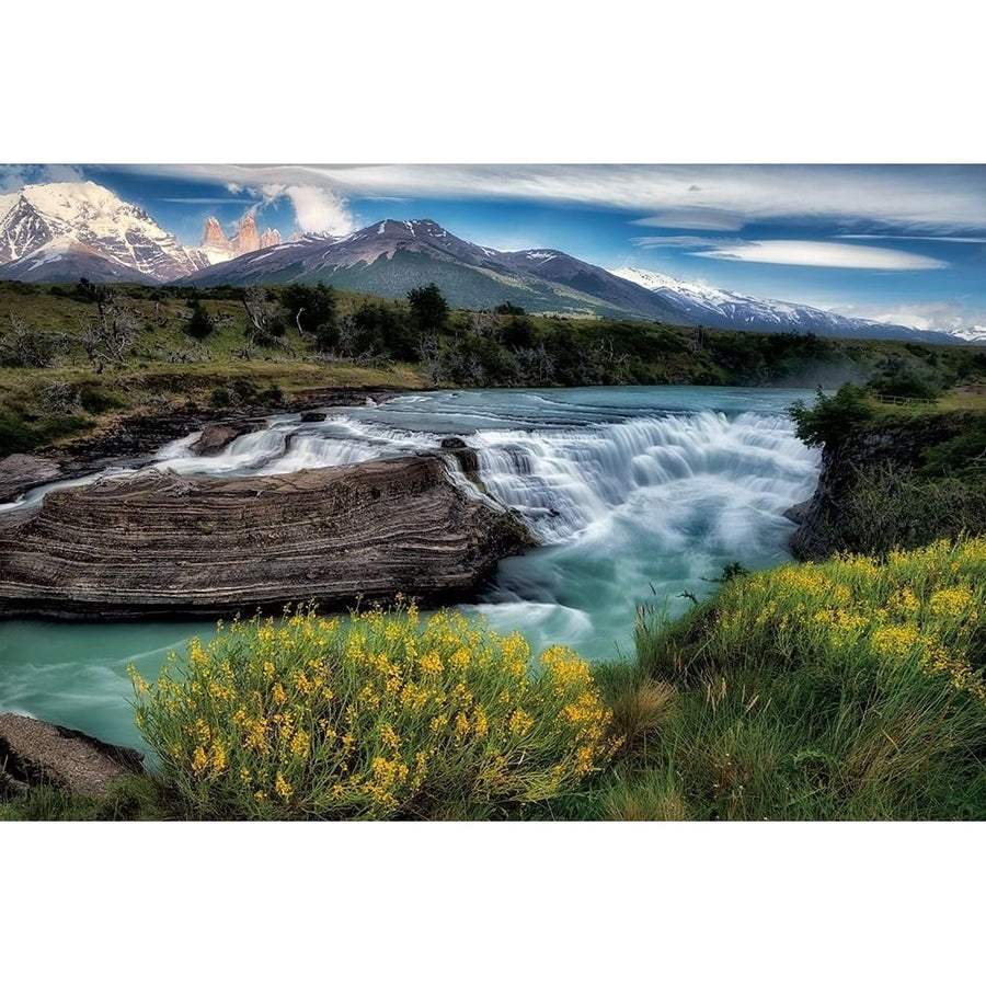 Rio Paine Waterfalls Poster Print by Dennis Frates-VARPDXPOD60779 Image 1