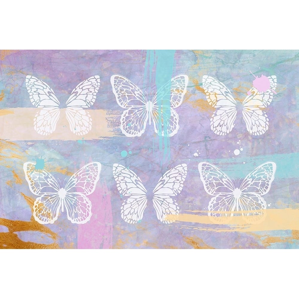 Purple Butterflies Poster Print - Aesthete-VARPDXPOD8921 Image 1