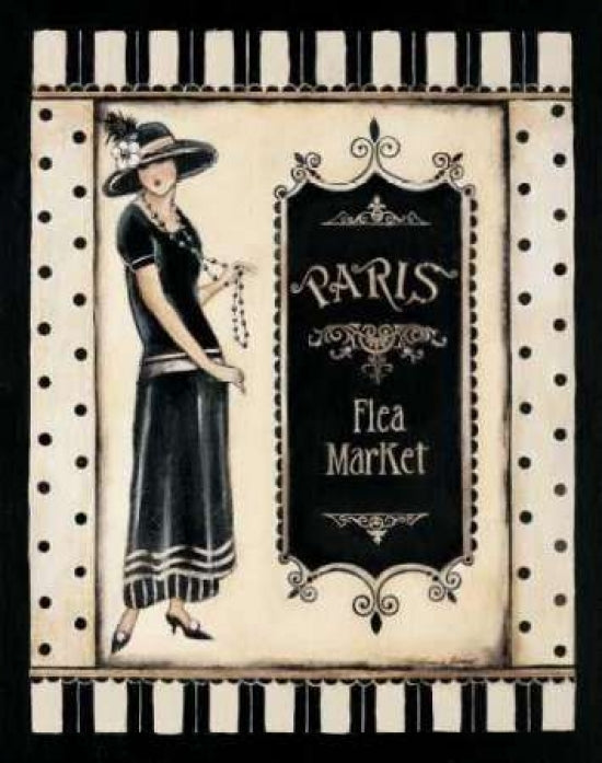 Paris Flea Market Poster Print by Kimberly Poloson-VARPDXPOL073 Image 1