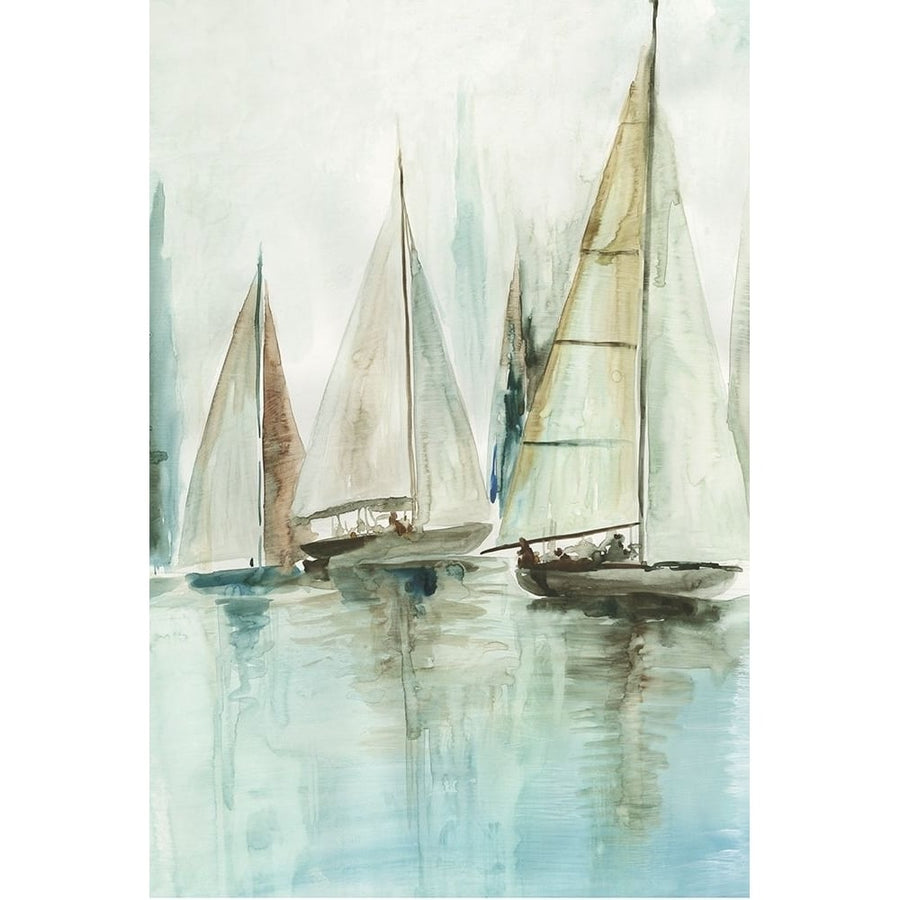 Blue Sailboats III Poster Print by Allison Pearce-VARPDXPS209A Image 1