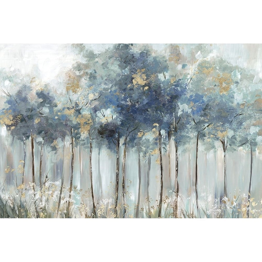 Blue Golden Forest Poster Print - Allison Pearce-VARPDXPS467A Image 1