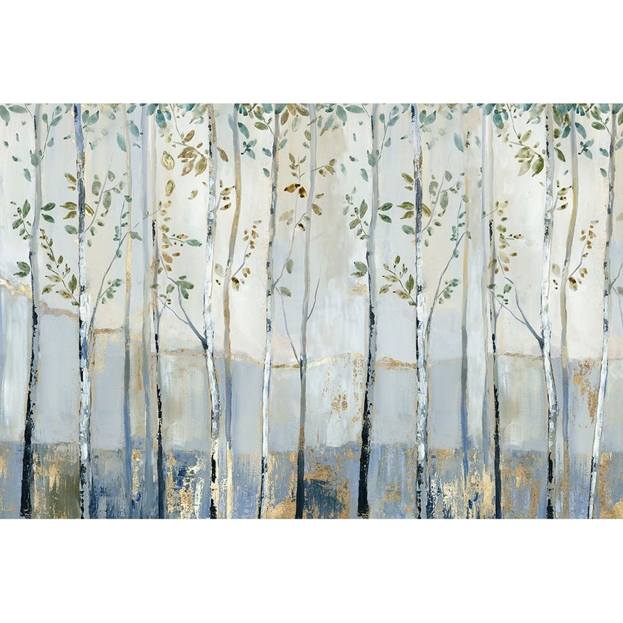 Blue Birch Forest Glade Poster Print - Allison Pearce-VARPDXPS503A Image 1