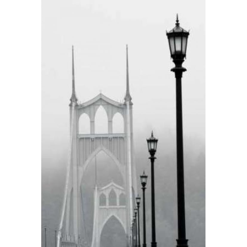 BW Light on the Bridge III Poster Print by Erin Berzel-VARPDXPSBZL809 Image 1