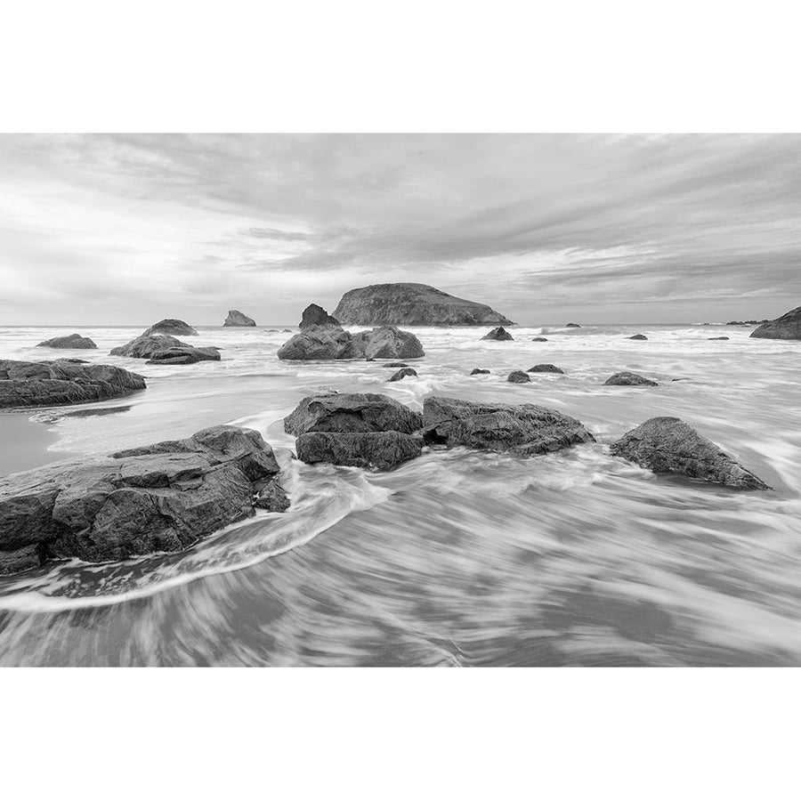 Harris Beach BW Poster Print by Stan Hellmann-VARPDXPSHEL159 Image 1