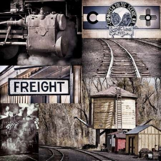 Historic Train Collage I Poster Print by Kathy Mahan-VARPDXPSMHN415 Image 1