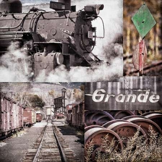 Historic Train Collage II Poster Print by Kathy Mahan-VARPDXPSMHN416 Image 2