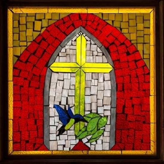 Stained Glass Cross II Poster Print by Kathy Mahan-VARPDXPSMHN471 Image 1