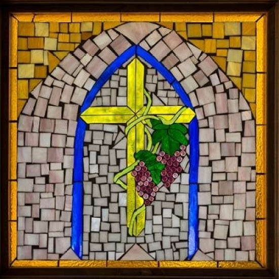 Stained Glass Cross I Poster Print by Kathy Mahan-VARPDXPSMHN470 Image 2