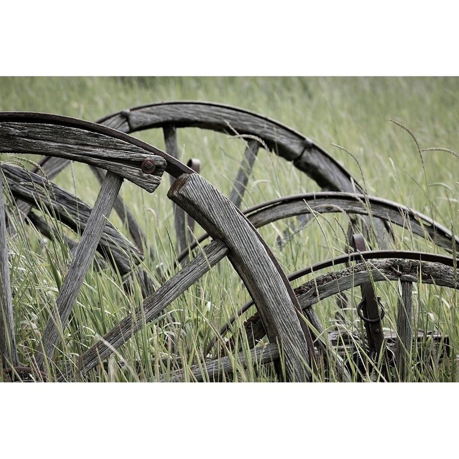 Old Wagon Wheels I Poster Print by Kathy Mahan-VARPDXPSMHN740 Image 1