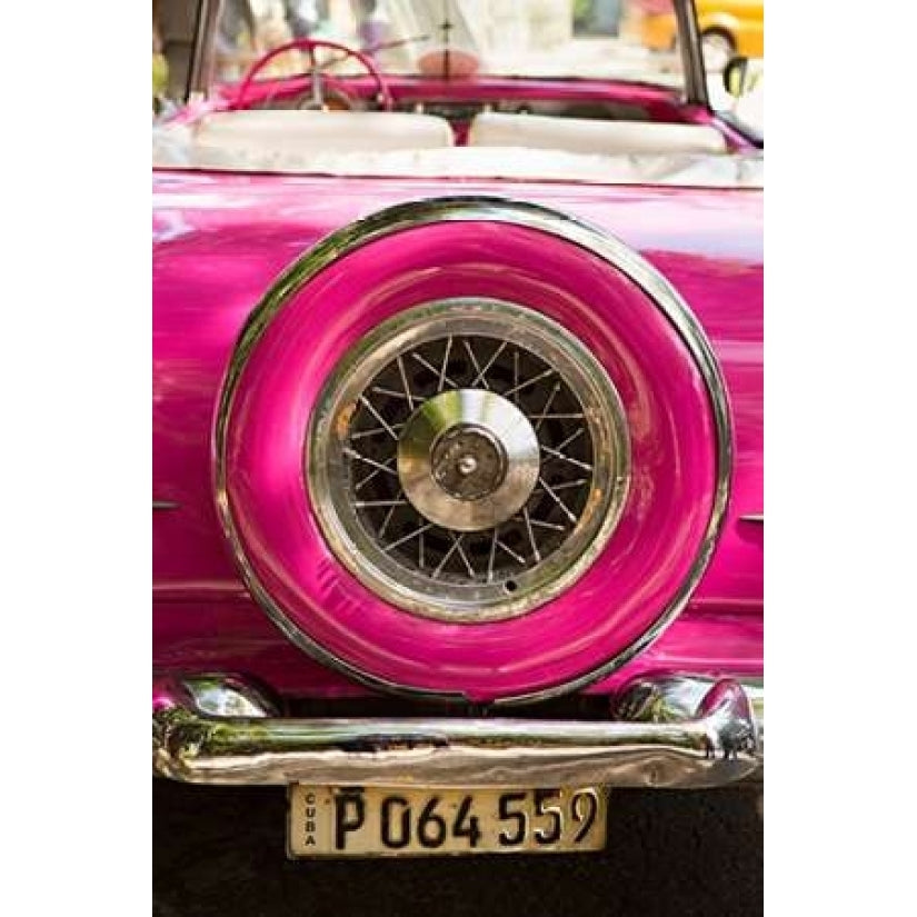 Pink Car in Cuba II Poster Print by Karyn Millet-VARPDXPSMLT782 Image 1