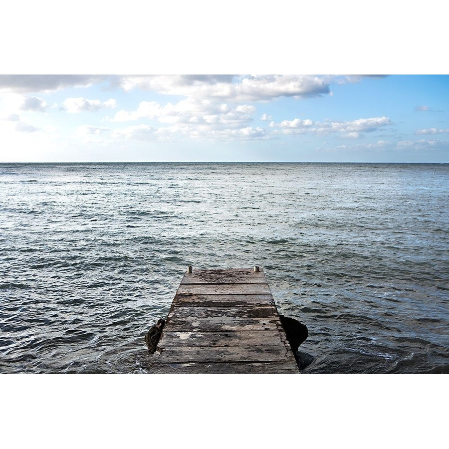 Pier Over The Rocky Sea Poster Print by Karyn Millet-VARPDXPSMLT839 Image 1