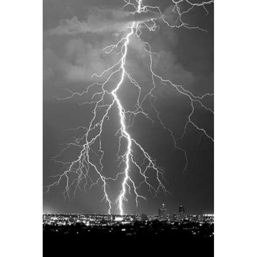 Lightning Portrait BW Poster Print by Douglas Taylor-VARPDXPSTLR683 Image 1