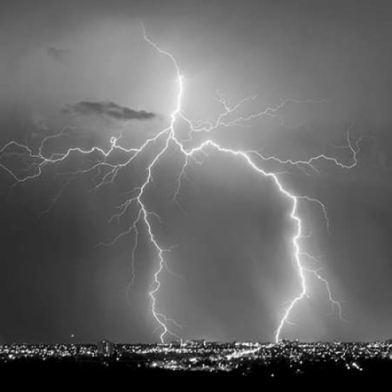 Urban Lightning I BW Poster Print by Douglas Taylor-VARPDXPSTLR676 Image 1