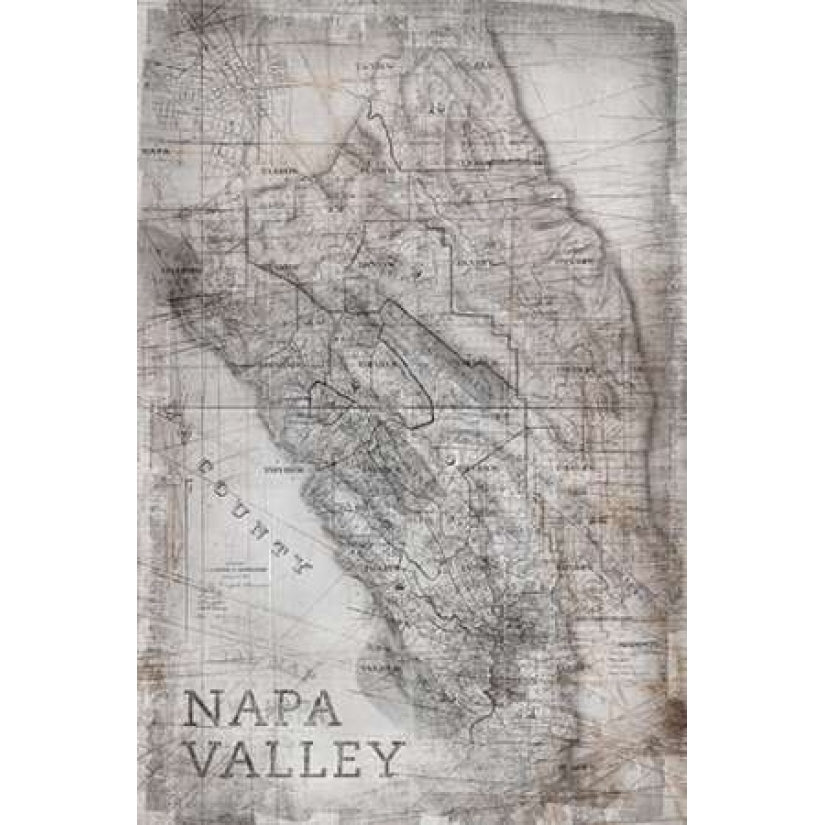 Champagne Map White Poster Print by PI Galerie-VARPDXPU012A Image 1