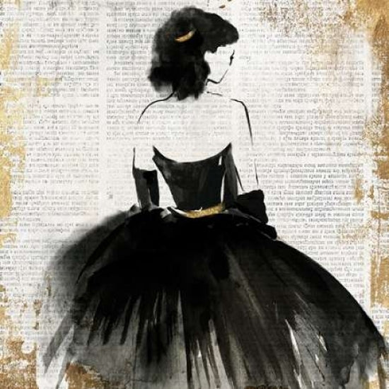 Lady in Black Dress Poster Print by PI Galerie-VARPDXPU035A Image 1