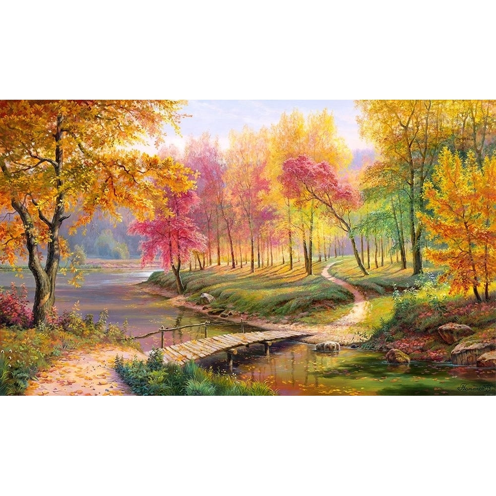 Autumn in the old park Poster Print by Vitaly Potapov-VARPDXPV1 Image 1