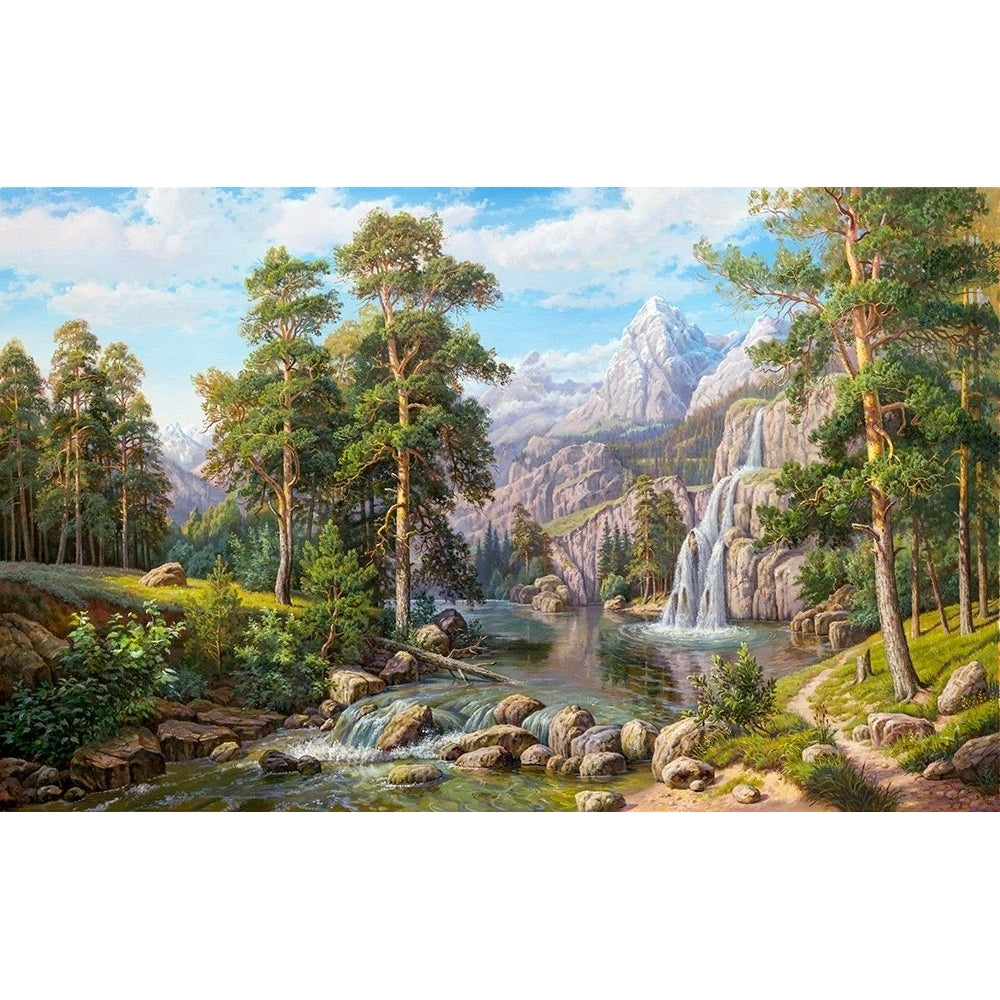 Waterfall Poster Print by Vitaly Potapov-VARPDXPV3 Image 1